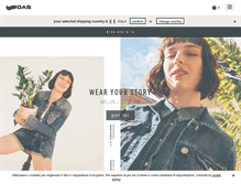 Tablet Screenshot of gasjeans.com